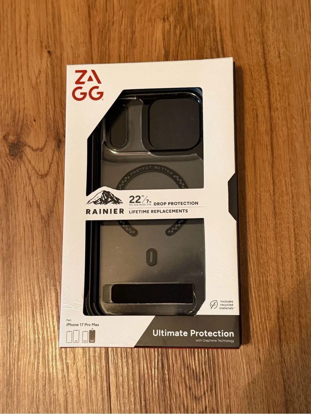 ZAGG Rainier Protective Case for iPhone 17 Pro Max - Black